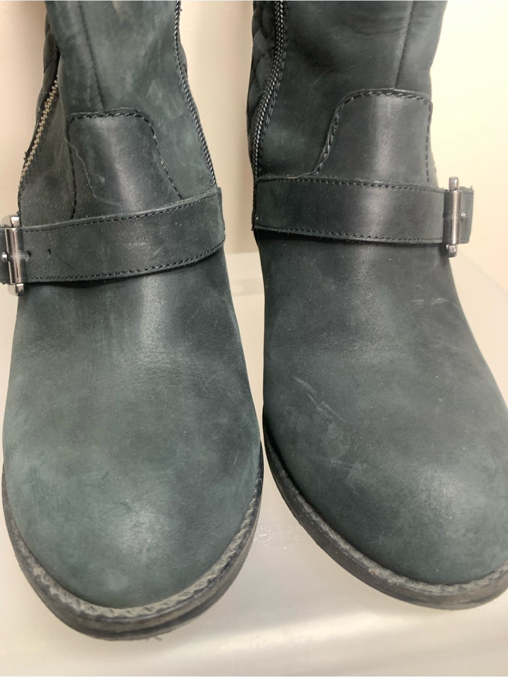 Blondo Nina Waterproof Leather Boot Quilted Heeled 9 - Picture 14 of 14